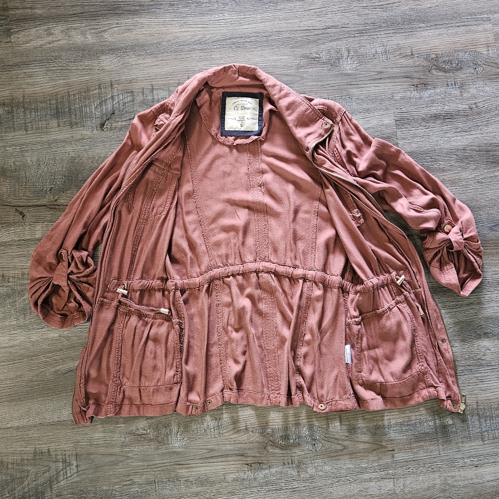 Ci Sono Women's Dusty Rose Utility Jacket‎ - Picture 5 of 9